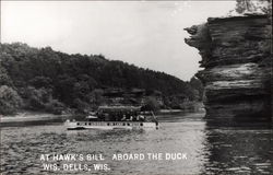 At Hawk's Bill aboard the Duck Postcard