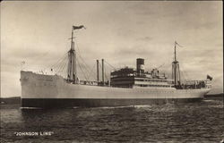 Johnson Line Boats, Ships Postcard Postcard