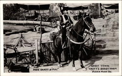 Dude Sands & Mac, Ghost Town, Knotts Berry Farm Buena Park, CA Knott's Berry Farm Postcard Postcard