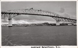 Harbour Bridge over Waterfront Postcard