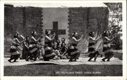 Group of Dancing Native Women Tonga Islands South Pacific Postcard Postcard