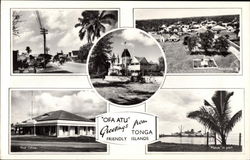 Greetings from Tonga South Pacific Postcard Postcard