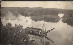 Dredge Barge Postcard