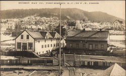 View of the Buildings of the Hudson Bay Co Postcard