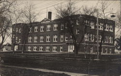 School Building Postcard