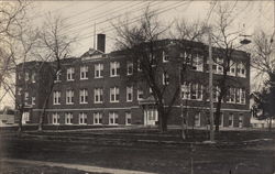 High School Building Postcard