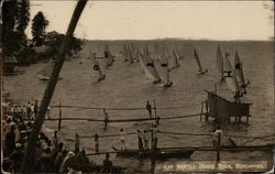 Malay Sampan (Boat) Race Postcard