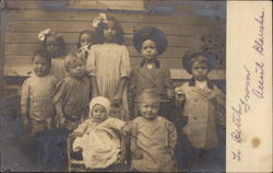 Children Posing Postcard Postcard