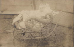 Baby In Carriage Postcard