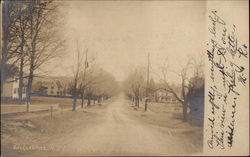 Main Street Through Town Postcard