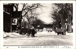 Mt. Washington from Main Street North Conway, NH Postcard Postcard