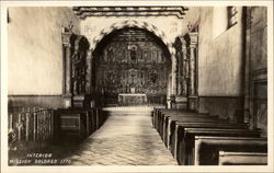 Interior, Mission Delores Postcard