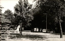 Park Scene Dawson, MN Postcard Postcard