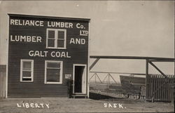 Reliance Lumber Co. Ltd Liberty, SK Canada Saskatchewan Postcard Postcard