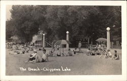 Summer Beach Scene Postcard