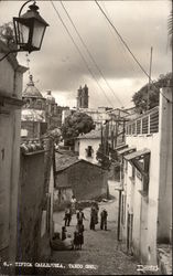 View Down Street Postcard