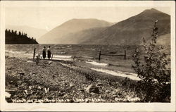 Watching the Breakers, Lake Chelan Manson, WA Postcard Postcard