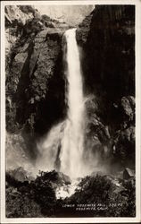 Lower Yosemite Falls, 320 Feet California Yosemite National Park Postcard Postcard