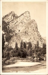 Three Brothers, Yosemite Postcard