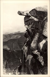 Overhanging Rock, Glacier Point   Yosemite Valley, CA Postcard Postcard