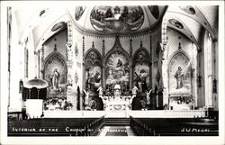 Interior of the Church of St. Ignatius Religious Postcard Postcard