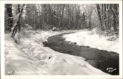 The Rattlesnake Creek in Winter Missoula, MT Postcard Postcard