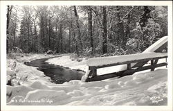 Rattlesnake Bridge in Winter Postcard