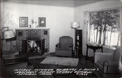 Cottage Interior at Harry E. Roese's Shorecrest Resort Bemidji, MN Postcard Postcard