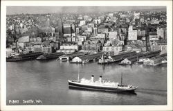 Boat Coming Into Harbor Postcard