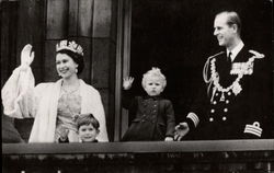 Queen Elizabeth II and Prince Philip Royalty Postcard Postcard