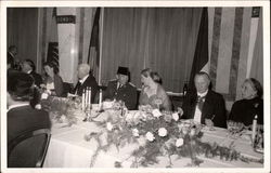 People At a Banquet Postcard Postcard