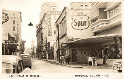 Calle de Hidalgo Monterrey, Mexico Postcard Postcard