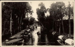 Floating Gardens Xochimilco, Mexico Postcard Postcard