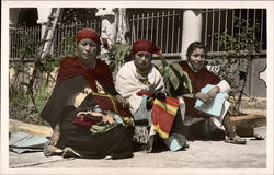 Three Female Ecuadorean Vendors Postcard