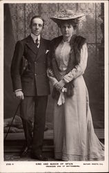 King and Queen of Spain Postcard