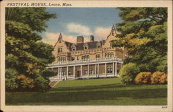 Festival House Lenox, MA Postcard Postcard