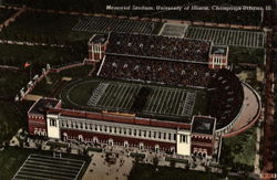 Memorial Stadium, University of Illinois Postcard