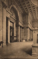 Main Entrance, The National City Bank of New York Postcard