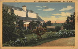 Summer Home of Gertrude Lawrence Postcard