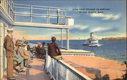 View From Steamer on Arriving Postcard