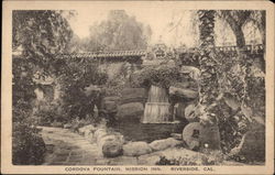 Mission Inn - Cordova Fountain Riverside, CA Postcard Postcard