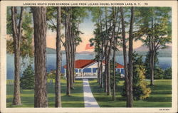 Looking South Over Schroon Lake From Leland House Postcard