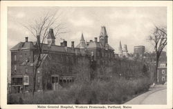 Maine General Hospital, Western Promenade Postcard