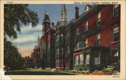 Maine General Hospital Postcard