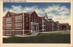 Deering High School Postcard