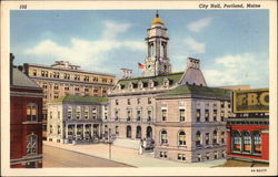 City Hall Portland, ME Postcard Postcard