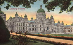 Parliament Buildings Victoria, BC Canada British Columbia Postcard Postcard