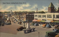 Upper Square, looking South Dover, NH Postcard Postcard