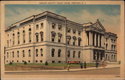 Mercer County Court House Postcard