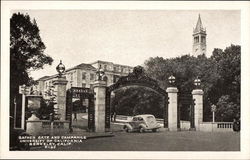 Sather Gate and Campanile, University of California Postcard